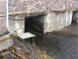 Only one of the turbines is generating electricity from the River Kerry today